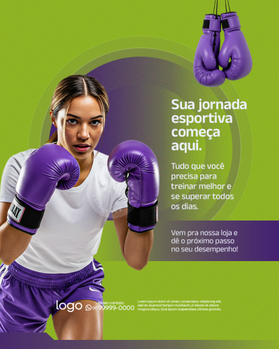 Social Media Loja de Material Esportivo PSD Editável
