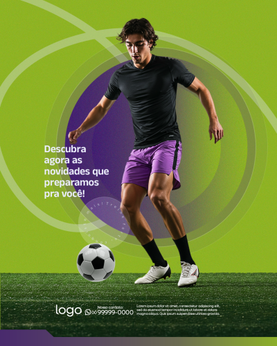 Social Media Loja de Material Esportivo PSD Editável
